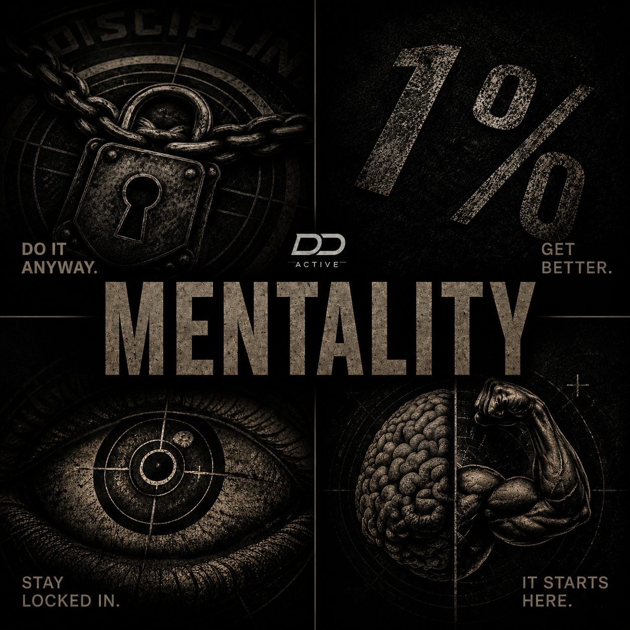 DD Active Mentality Collection campaign artwork